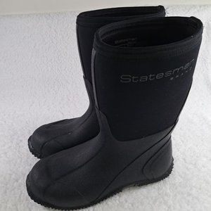 Statesman 12" Superior Fieldrunner Waterproof Boot Black Mens 9 Womens 10